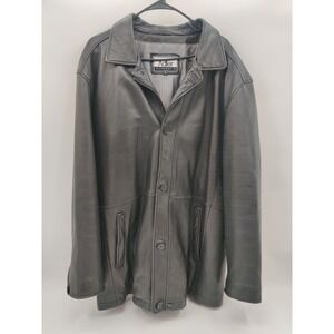 Adler Vintage Mens Lamb Leather Jacket Size XL Insulated Black EUC‎